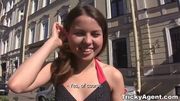 Tricky Agent - A girl in a black dress Rita Jalace want to be teen porn